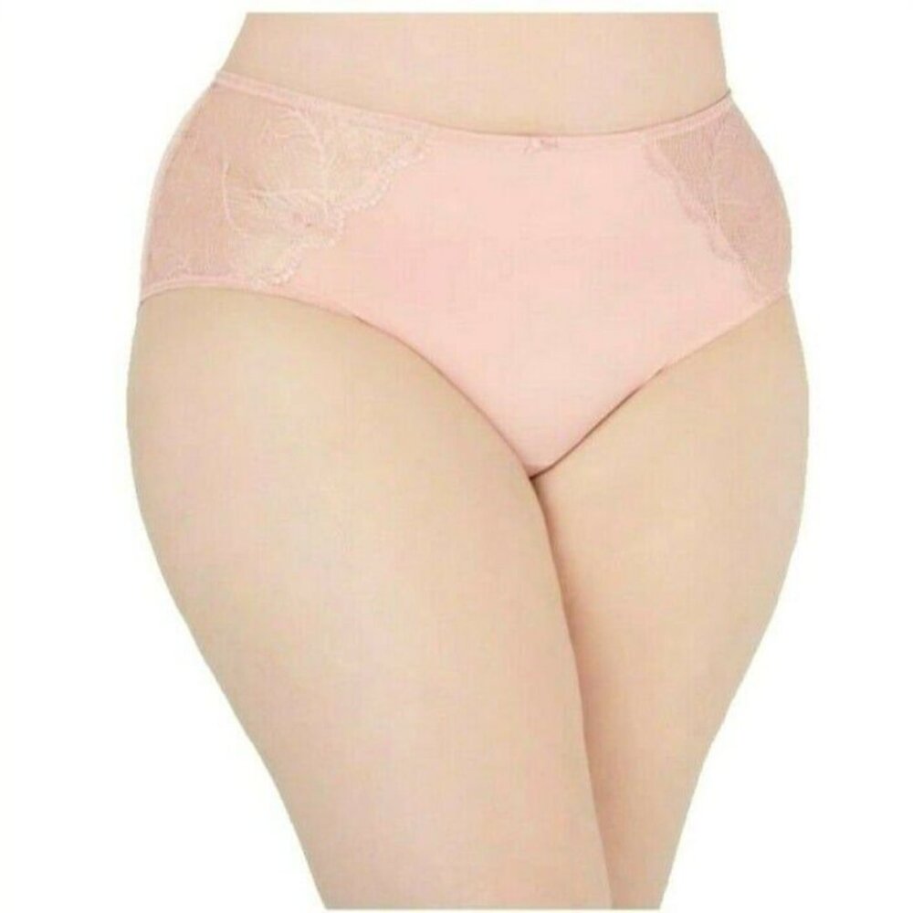 INC International Concepts Womens Lace Inset Hipster Panties Pink Size 2X NEW
